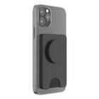 PopSockets - PopWallet+ pour MagSafe avec Anneau Adaptateur Magnétique - Noir-Peut contenir jusqu'à 3 cartes ; 6 cartes de visite
