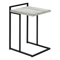 Monarch Specialties - 3631 Table D'Appoint - 25 po H/Faux Bois Gris/Metal Noir-1