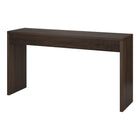 Hudson&Canal - Console Lawrence , 140 cm de large, couleur aulne-Le plateau de table a une capacité de poids de 50 lb