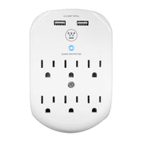 Westinghouse - Surtension murale 6 USB-Protection contre les surtensions 490J
