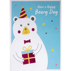 Mill Brook Studio - Cartes De Souhaits Fête Générale 5-3/8 po x 7-3/4 po / Enveloppes - paquet de 18 - Ours-Cartes de souhaits qualité boutique