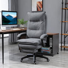 Vinsetto - Chaise de bureau inclinable à haut dossier avec repose-pieds-Angle du dossier réglable jusqu’à 135 degrés avec repose‑pieds rétractable
