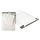 Spicers - Sac de courrier en poly auto-scellant avec soufflet inférieur de 5" - 30" L x 36" H - Blanc - Paquet de 100-Sac de messagerie en plastique blanc