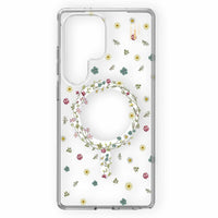 Ideal of Sweden - Coque transparenteClear Case Mid Compatible MagSafe Galaxy S25 - Ultra Petite Floral-Design anti-choc avec bords surélevés pour protéger l’appareil photo et l’écran