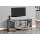 Monarch Specialties - 2747 Meuble Tv - 60 po L/Gris Avec 2 Portes Coulissantes-Dimensions du produit: 59 pouces L x 15,5 pouces L x 23,5 pouces H
