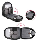 Swissdigital - Sac à dos noir TERABYTE avec localisateur SDD-PROTECTION DES DONNÉES RFID : Voyagez en toute tranquillité. Le compartiment de protection RFID intégré protège vos données personnelles (par exemple cartes de crédit, passeports et permis de conduire) contre l'accès par les scanners RFID.