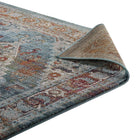 Modway - Tribute Médaillon fleural vintage vieilli Camellia Tapis de comédie 8 pi l x 10 pi L - Multicolore-8