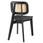 Modway - Habitat Fauteuil d’appoint de salle à manger - Noir-Capacité de poids : 330 lb.