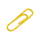 JAM Paper - Trombones standard colourés - 1 pouce - jaunes - paquet de 100-Quantité : 100 par boîte | Emballé dans une boîte transparente réutilisable pour garder votre bureau ou votre tiroir de bureau organisé
