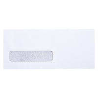 Enveloppes d’affaires de sécurité SupremeX avec fenêtre, doublure teintée grise, no 10, 4 1/8 x 9 1/2 po, blanches, paquet de 500-Enveloppes de sécurité no 10 avec fênetre