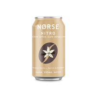 Norse Nitro - Café infusé à froid, café vanille de madagascar - 355 mL - paquet de 12-Fabriqué avec du café éthiopien Moka Harar de grade 1