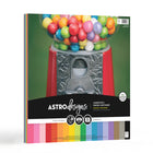 Astrodesigns - Papier couverture 65lb - 12 po l x 12 po H - Creative Collection - 18-couleurs - Paquet de 72-Vous obtiendrez 4 feuilles de chacune : Vert citron, Vert gamma, Bleu céleste, Pervenche, Bleu colonial, Lilas, Glycine (violet), Gomme balloune, Rouge ré-entrée, Orange cosmique, Orange orbite, Jaune orange, Jaune solaire, Rose pulsation, Rose plasma, Papier Kraft, Béton et Noir éclipse.