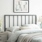 Modway - Tatum Tête de lit Queen - Gris-Détails de la broche
