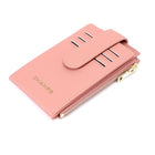 Champs - Porte-cartes Yoga Iconic - Rose-Fermeture à bouton-pression avant