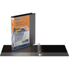Reliure de présentation Davis Group à anneaux en D et insertion rapide, 1 po, noire-11,5 po H x 10,25 po L (format lettre)