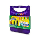 Crayola - Mallette de coloriage Clicks-Sans capuchon, sans dégâts : grâce à la pointe rétractable, finis les capuchons perdus et les pointes desséchées : il suffit d'un clic pour pouvoir dessiner! Les marqueurs se nettoient facilement de la peau et des vêtements lavables