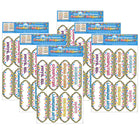 Ashley Productions - ASH19007-6 Économiseurs de temps et étiquettes magnétiques découpés - Sujets de classe Confetti - 8 par paquet - 6 paquets-En-tête de colonne magnétique pré-étiqueté