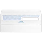 JAM Paper - Enveloppes Double Fenêtre #8 5/8 avec Redi-Seal, Blanc Tissé, 3 5/8 x 8 5/8, Paquet de 50-Quantité : paquet de 50