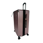 TRAVLR - Valise d'enregistrement légère à coque rigide, 24 po - Or Rose-Roues pivotantes doubles à 360 degrés pour un contrôle précis et un roulement doux et silencieux (8 roues)