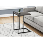 Monarch Specialties - 3634 Table D'Appoint - 25 po H/Gris/Metal Noir-2
