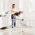 PawHut - Table de toilettage pliable pour chiens et chats, surface antidérapante - violet-Plateau avec surface en caoutchouc texturée pour éviter de glisser 