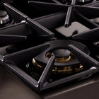 Kucht - 36 po Série KED style professionnel à double combustible - Gemstone-À la hauteur des cuisines professionnelles, cette cuisinière est dotée d’un four de cuisson à double élément : 3 000 W pour l’élément inférieur, 850 W pour l’élément supérieur et un élément de gril de 3 500 W