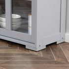 HOMCOM - Buffet empilable 42 po L - gris clair-Fabriqué en MDF pour plus de solidité et un nettoyage facile 
