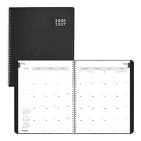 Blueline - Agenda Scolaire Mensuel 14 Mois - De Juillet À Août - 11 po H x 8 1/2 po l - Noir - Anglais-14 mois, de juillet à août