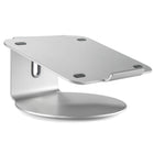 ShoppingAll - Support ergonomique pour ordinateur portable avec base pivotante à 360° Argent-La conception en acier aluminium lisse, durable et de qualité supérieure s'adapte à la plupart des surfaces et des appareils (en particulier vos macbooks). Nous l'avons conçu pour faire passer votre bureau à la maison ou au bureau au niveau supérieur ! La couleur est complémentaire à votre bureau et embellit votre bureau.