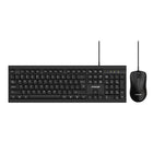 Speedex - Kit combiné clavier et souris USB 2.0 - Noir-Clavier élégant et fonctionnel : clavier filaire à 104 touches avec interface USB 2.0, doté d'un rétroéclairage arc-en-ciel vibrant et d'un design compact (425 x 120 x 28 mm), compatible avec les systèmes Windows et Mac