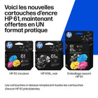 HP - Cartouches d'encre 61XL/61 a rendement standard,  C0PA6AN - Noir/Tricolore - Lot de 2-Conçue pour les imprimantes jet d’encre HP compatibles HP Deskjet 1000 Printer series, HP ENVY Printer series, HP OfficeJet Printer series