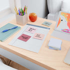 Staples - Blocs de feuillets ultra-autocollants, 4 x 4 po, collection Ocean Mist, paquet de 24-La collection Ocean Mist ajoute une touche de douceur et d’élégance à vos feuillets