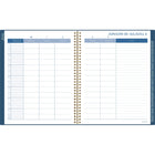 Cambridge - Agenda scolaire hebdomadaire/mensuel pour enseignants 2025-2026 - 11 po H x 8 1/2 po l - bleu marine - bilingue-Format des pages : 11 po H x 8 1/2 po l