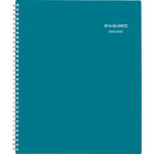 AT-A-GLANCE - Agenda scolaire hebdomadaire/mensuel Evelina 2024-2025 - 8 1/2 po x 11 po - sarcelle - bilingue-12 mois avec onglets mensuels imprimés : juillet 2024 - juin 2025