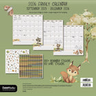 DateWorks - 2026 Calendrier Mural Magnétique Familial 16 Mois - 12 po x 12 po - Animaux - Anglais -Plus de 300 autocollants, dont des autocollants amusants pour enfants et des autocollants de rappel fonctionnels
