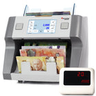 Cassida - Compteur de devises à poche unique de dénominations mixtes (CAD/USD) avec détection avancée des contrefaçons-Compteuse d'argent à dénomination mixte de qualité bancaire, détection avancée des contrefaçons, multi-devises