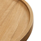 Modway - Chiro Bois rond Table d’appoint - Naturel-7