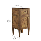 Modway - Elysian 18" Armoire de toilette de salle de bain (lavabo non inclus) - Brown-Charnières de cuisine dissimulées
