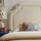 Modway - Magnolia Tissu rembourré Tête de lit - Écru-Tuyauterie de contraste