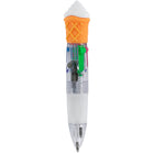 Merangue - Mini stylos multicolores pour restauration rapide - Lot de 2-Le canon transparent laisse apparaître le mécanisme interne pour un look stylé