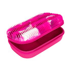 Zipit - Boîte à crayons à dessus silicone vagues – Rose-Dimensions: 8,2 po L x 5,3'' W x 2,9'' D 