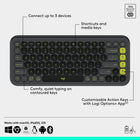 Logitech - Pop Icon ensemble clavier et souris Bluetooth - Graphite-Atteignez rapidement ce qui vous intéresse avec la roulette Smartwheel de la souris POP Mouse: passez du suivi de haute précision au défilement rapide en un seul geste pour parcourir les documents et les pages Web en un tour de roulette

