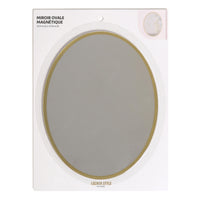 U Brands - Miroir ovale magnétique – Doré-Miroir pour casier de 9" L x 7" l