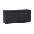 Manhattan Comfort - Buffet moderne Griffin 62" à 4 portes - Onyx-Construction durable fabriquée avec des matériaux de qualité pour une stabilité et une utilisation quotidienne