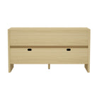 Manhattan Comfort - Buffet moderne Linda 60" à 4 portes - Chêne naturel-Garantie limitée du fabricant de 30 jours