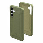 UAG - Scout Rugged Case Translucent Olive Coque robuste vert olive translucide pour Galaxy A16 5G-Contour surélevé pour protéger l’écran