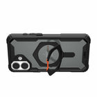 UAG - Coque Plasma XTE robuste avec MagSafe pour iPhone 16 - Noire/Orange-Coins améliorés pour disperser les impacts