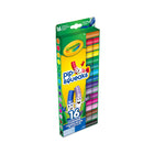 Marqueurs Pip-Squeaks Crayola, ensemble de 16-Les marqueurs Pip-Squeaks spécialement conçus pour les enfants sont non toxiques et amusants. Les parents apprécieront le fait que la couleur se lave de la peau et se nettoie facilement de la plupart des tissus des vêtements d'enfants