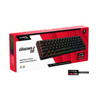 HP - Clavier HyperX Origins 2 65 - Noir-Les claviers Origins 2 utilisent un format surélevé pour faciliter la frappe grâce à une surface de frappe plus large. Leurs pieds rabattables permettent de trouver l'angle idéal pour votre configuration