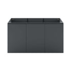 Modway - Bryn Fixation murale de 48" Vanité de salle de bain (lavabo non inclus) - Gris-8